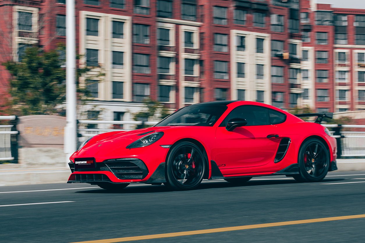 2016 - 2024 Porsche 718 Cayman & Boxster Stuttmate Carbon Fiber Side Skirts